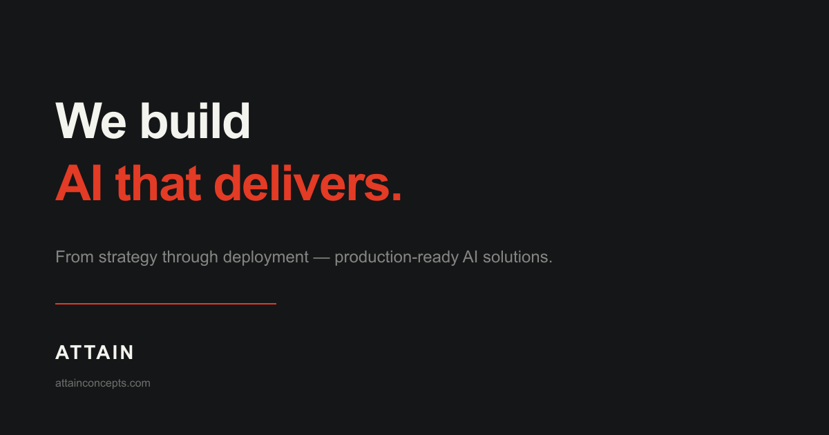 Attain — Strategic AI. Operationalized.